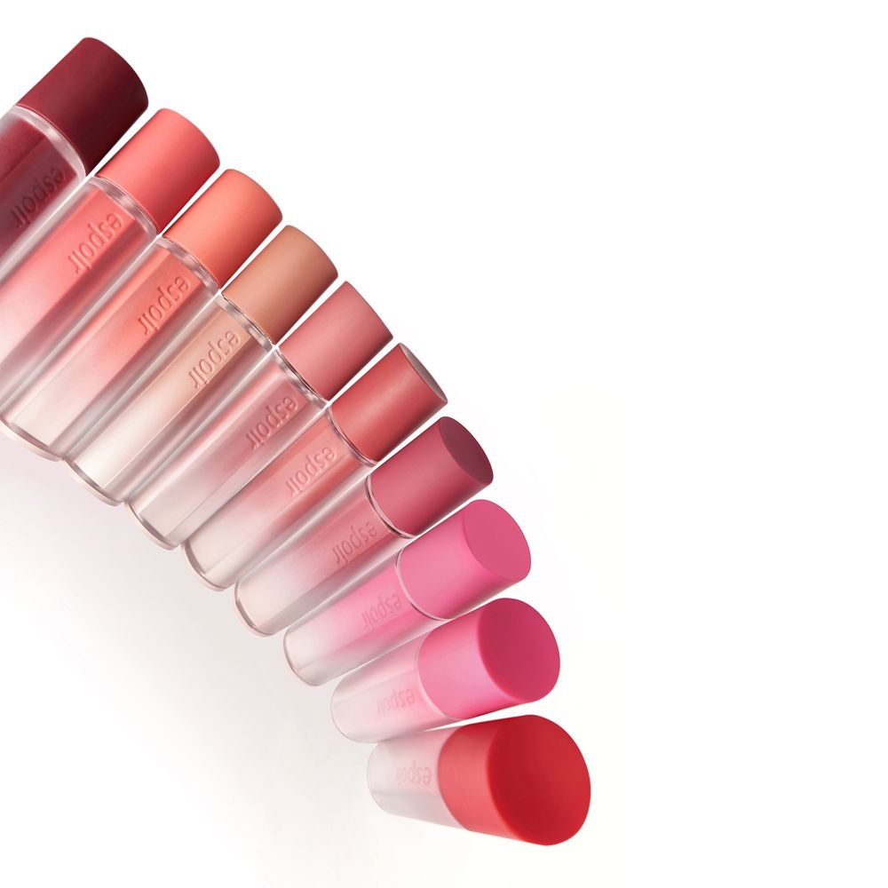 espoir Couture Lip Tint Fitting Blur 4g – Vegan AiryPress Soft Matte Blur, Long-Wear High-Adhesion Lip Tint, Buildable Weightless Finish, Triangle Color Map _ Made in KOREA